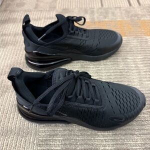 Kids Nike Black Athletic Shoes Air Max 270 gs